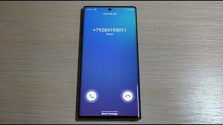 Samsung Galaxy Note 10 Plus incoming call