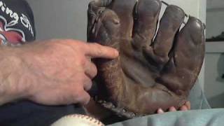 my dad's old baseball glove from 1945