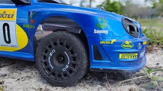 Kyosho 2002 WRC Impreza New Heat Sink And Cheap Rally Wheels Run