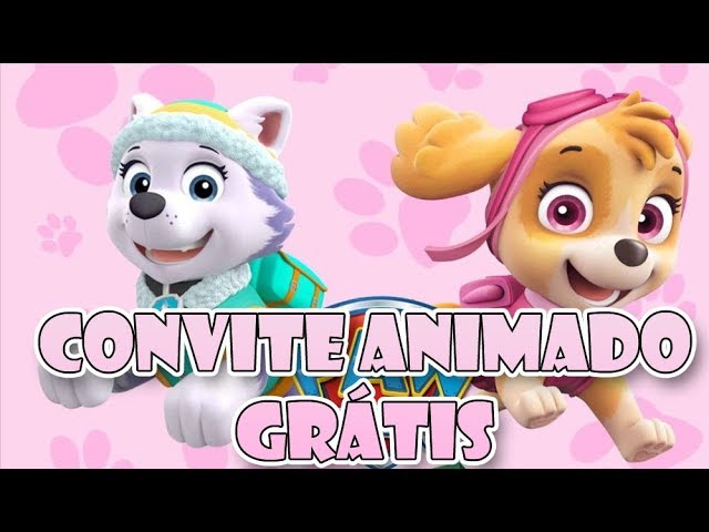 Convite Aniversário infantil Patrulha Canina - Edite grátis com nosso  editor online