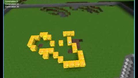 Game of Life in Minetest with Python and RaspberryJamMod