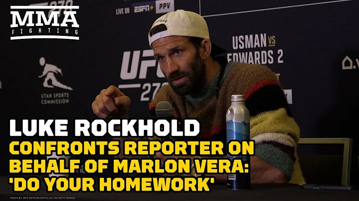 Luke Rockhold Confronts Reporter On Behalf Of Marl...