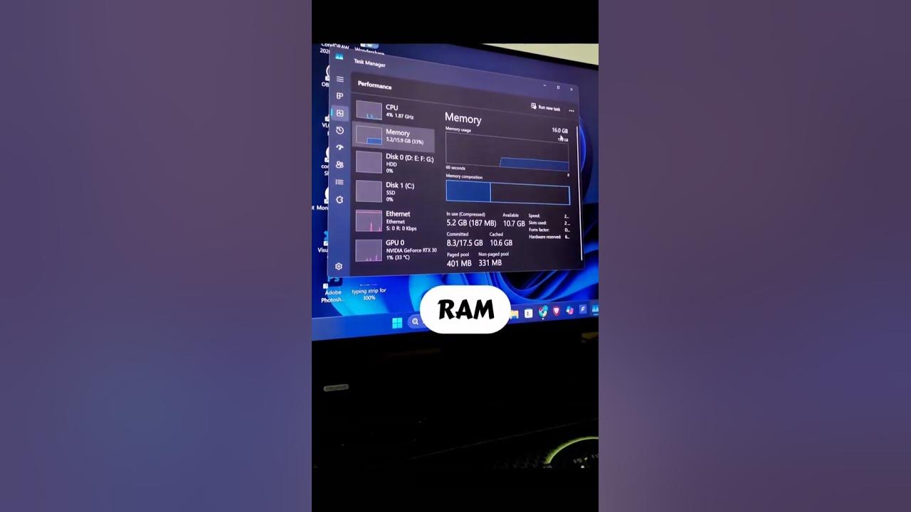 How to see computer ram hhd with the help of keyboard subscribe my