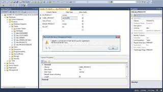 Solve Problem for modifying the database (table...) in Microsoft SQL Server Management