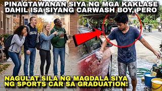 Pinagtawanan Siya Ng Kaklase Dahil Carwash Boy Siya Dumating Siya Sa Graduation Dala Ang Sports Car