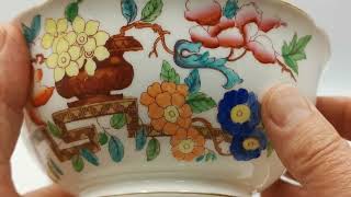 Antique Thomas Minton Chinese Tree No2067 China Sugar Bowl