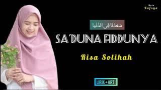 SA'DUNA FIDDUNYA - RISA SOLIHAH COVER ( LIRIK   ARTI )  SHOLAWAT VIRAL TIKTOK TRENDING MEDIA SOSIAL