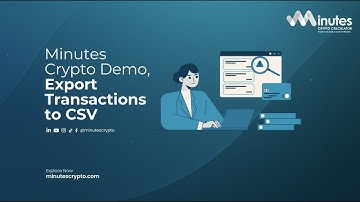 Minutes Crypto Demo: Export Transactions to CSV