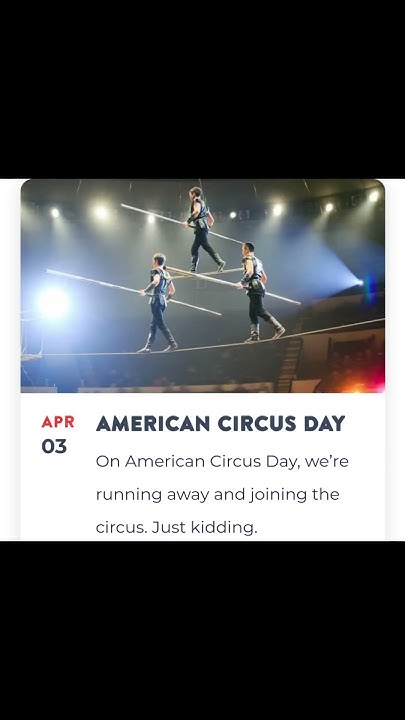 American Circus Day 03 April - YouTube