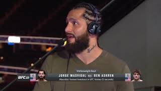Jorge Masvidal talks flying knee KO of Ben Askren _ UFC 239 _ MMA