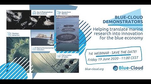 Register for the 1st Blue-Cloud webinar on the pilot demonstrators!