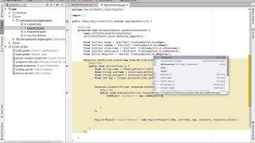 Android Studio Tutorial - NEW Login Register #4 - Register Request