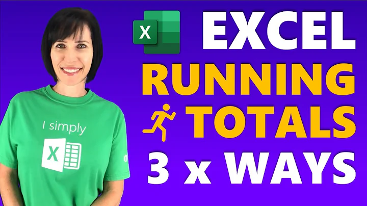 Excel Running Totals the RIGHT WAY