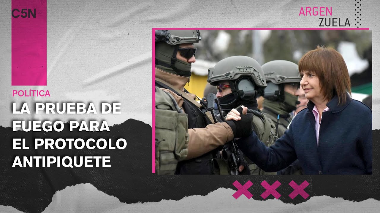 Cómo será el PROTOCOLO ANTIPIQUETE que planteó PATRICIA BULLRICH este ...