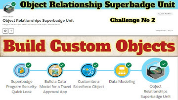 Build Custom Objects || Object Relationships Superbadge Unit || Challenge 2