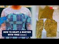 How to draft a bustier pattern with yoke/ easiest way/ beginner friendly
