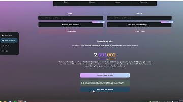 SundaeSwap Voter Guide Using Adalite