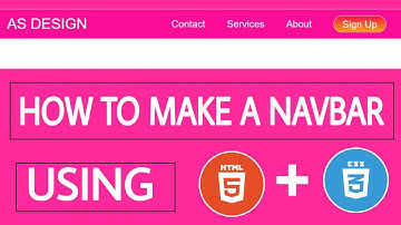 How To Make A Beautifull Navbar Using Html And Css -  By Code