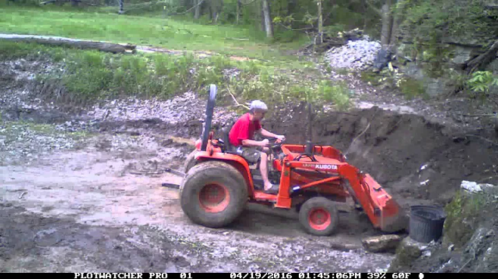digging my pond update. timelapse . 4 19 16