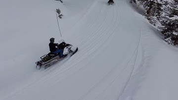 Snowmobiling with the Skydio 2