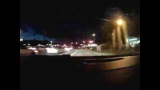 Oceanside to Lake Elsinore at night (fast motion)