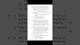 #Shorts MCS-221 DECEMBER 2022 Question Paper (Data Warehousing and Data Mining)