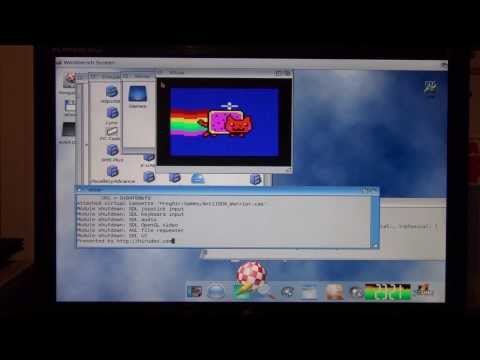 XRoar emulator version 0.30.3Linux Kernelnning on AmigaOS 4.1 Update 6 in Windowsll HD