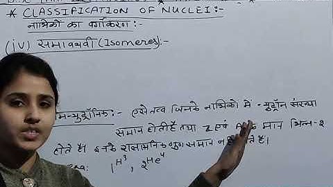 B.SC PART-III YEAR P-2 PHYSICS (CLASSIFICATION OF NUCLEI) V-80