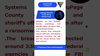 Ransomware Hits DuPage County Sheriff & Courts | FBI Notified