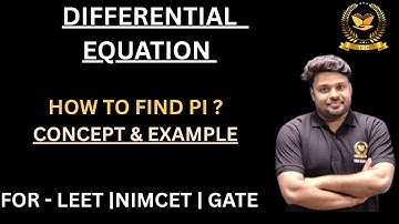 DIFFERENTIAL EQUATION | PARTICULAR INTEGRAL | BY ABHISHEK SIR #nimcet #gate