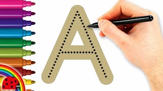 English Alphabet in Colors with Funny Illustrations