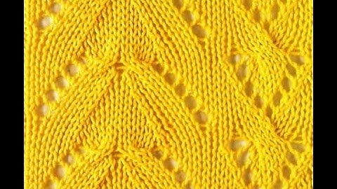 АЖУРНЫЕ УЗОРЫ спицами - фото - 2019 / Openwork pattern spokes - Photo