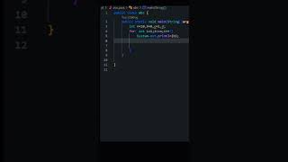 fibonachi series in java programming #java #coding #shortvideo