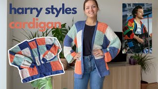 CROCHET PATCHWORK CARDIGAN | Harry Styles & JWAnderson cardigan inspired