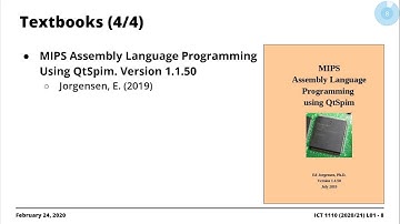 2020/21  ICT 1110 | Lecture Series #01: Administrivia | February 24, 2021
