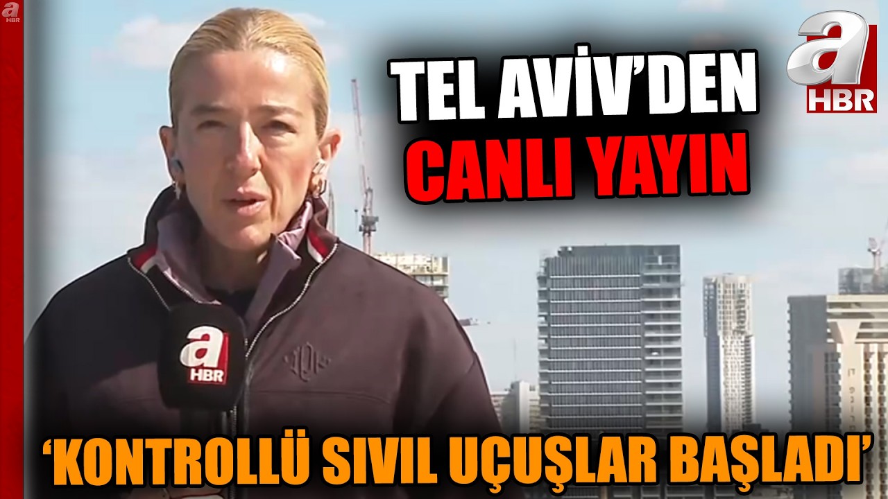 İran'ın Hedefindeki Tel Aviv'den Canlı Yayın! | A Haber