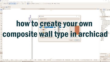 How to create your own composite wall type in Archicad