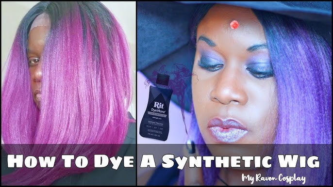 How To Dye A Synthetic Wig Pink Water Color Method, Rit Dye Synthetic Hair, SeNyabella