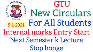 GTU New Circular for All Students👍👍👍 | GTU exam news today | GTU news today | GTU | GTU news ||