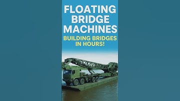 Floating Bridge Machines: Building Bridges in Hours!#shorts #FloatingBridge#militarytech#military