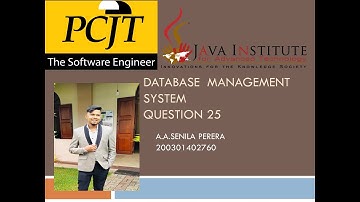 DBMS 1| 1ST YEAR |QUESTION SET 25
