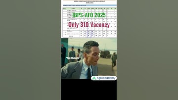 IBPS(SO)-AFO 2025 | Recruitments Only 310 Vacancy  #ibpsafo #shorts