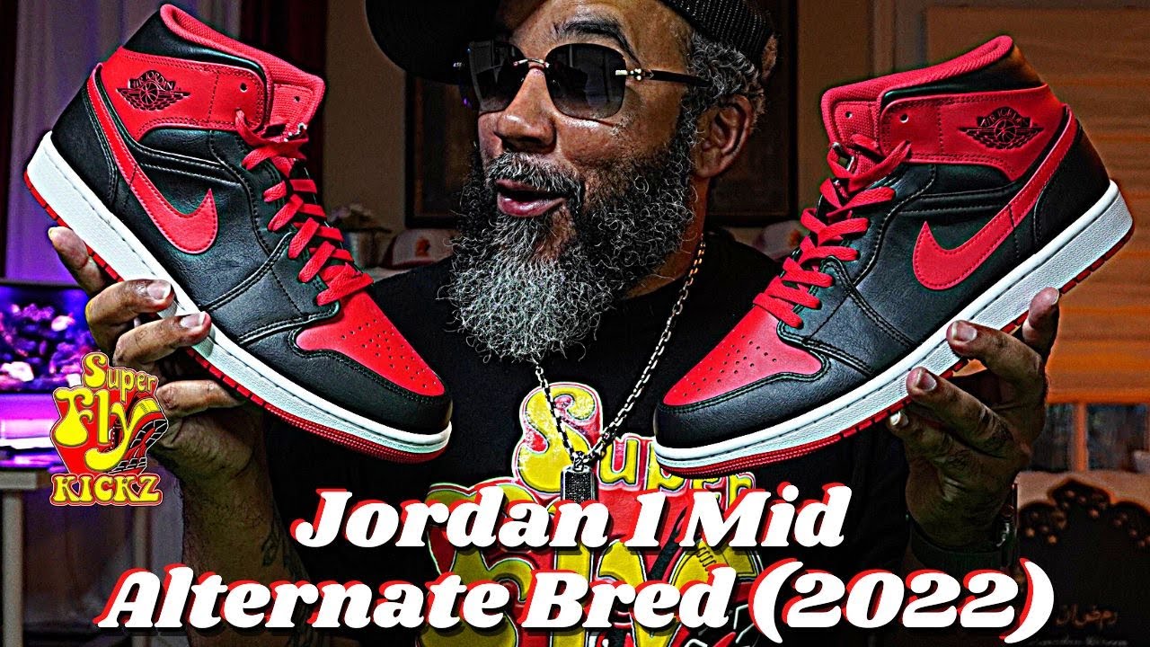 Jordan 1 Mid Alternate Bred (2022) Women Air Jordan 1 Mid “Alternate Bred Toe” now available online main image 4