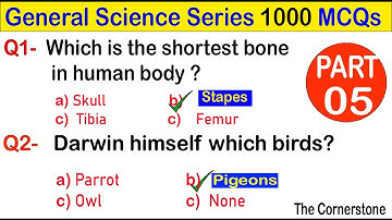 General Science MCQs Most Repeated and Important, SPSC, FPSC, HST, JEST