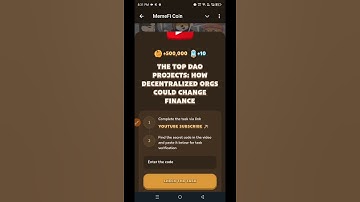 The Top DAO Projects: How Decentralized Orgs Could Change Finance | Memefi Youtube Video Code