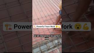 Construction Team Work Ka Powerful Scene 🏗️💪 Steel Grid Making #MintuPandit111 #Shorts