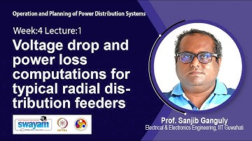 Lec 10: Voltage drop and power loss computations for typical radial distribution feeders