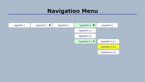 Cascading Drop-down Navigation Menu with CSS (Part 2)