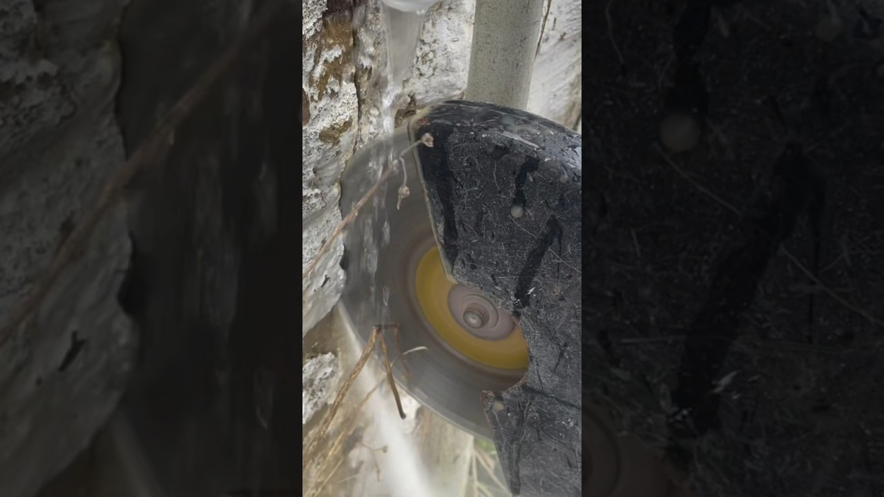 How To Cut Through A Solid Concrete Wall.