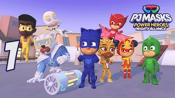 PJ Masks Power Heroes: Mighty Alliance - THE CITY - Gameplay Part 1
